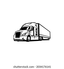 vector aislado de camiones de carga para ilustraciones