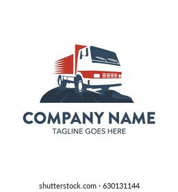 Freight Truck Logo Template