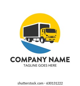 Freight Truck Logo Template