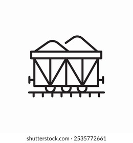 freight wagon icon sign vector