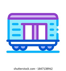 vector de icono del vagón de mercancías. señal de vagón de mercancías. ilustración de símbolo de color