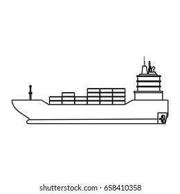 Freigther boat ship