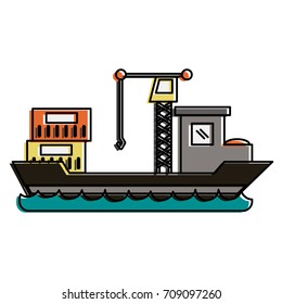 Freigther ship boat