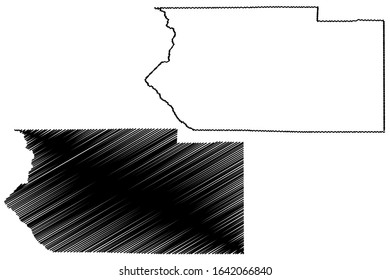 Fremont County, Colorado (U.S. county, United States of America,USA, U.S., US) map vector illustration, scribble sketch Fremont map