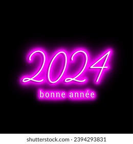 french 2024 - happy new year - best wishes 2024 background