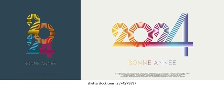 french 2024 - feliz año nuevo - mejores deseos 2024 antecedentes