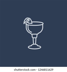 French 75 icon. French 75 linear design concept from Drinks collection. Simple element vector illustration on dark blue background.