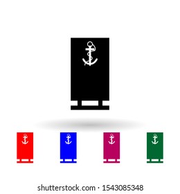 French asp military ranks and insignia multi color icon. Simple glyph, flat vector of Ranks in the French icons for ui and ux, website or mobile application
