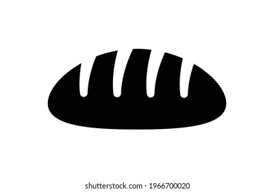 French baguette bread vector icon