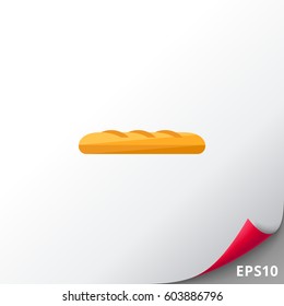 French baguette vector icon