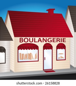 French bakery vector illustration