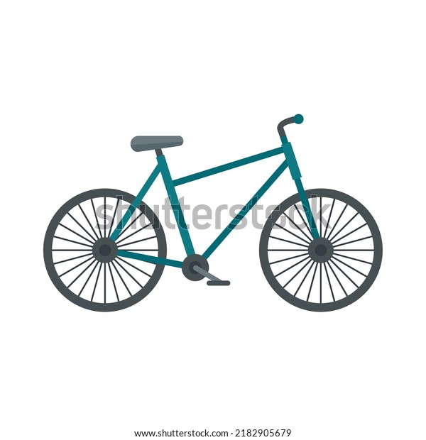 French Bike Icon Flat Illustration French Stock Vector (Royalty Free ...