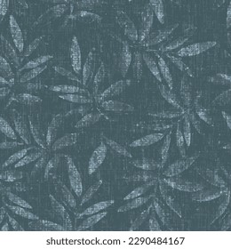 French blue floral french printed fabric border pattern for shabby chic home decor trim. Rustic farm house country cottage flower linen endless tape. Patchwork quilt effect ribbon edge.