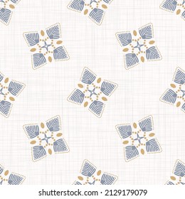 Ropa geométrica francesa sin costura. Fondo abstracto de rejilla del estilo de la casa de campo. Sencillo efecto textil de tela rústica vintage. Diseño original y elegante de telas de cocina.