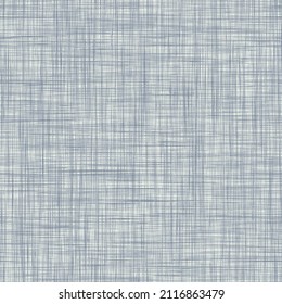 French blue irregular mottled linen seamless pattern. Tonal country cottage style abstract speckled background. Simple vintage rustic fabric textile effect. Primitive texture shabby chic cloth