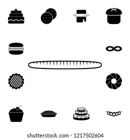 French bread icon. Detailed set of Bakery. Premium graphic design. One of the collection icons for websites, web design, mobile app on white background