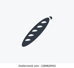 French bread icon isolated on clean background. French bread icon concept drawing icon in modern style. Vector illustration for your web mobile logo app UI design.