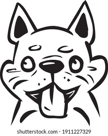 french bulldog cartoon vector design illsutration 