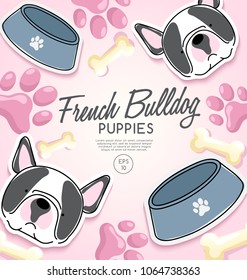 French Bulldog : Dog Breed Collection : Vector Illustration