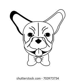 French Bulldog Dog Icon Image Stock Vector (Royalty Free) 703973734