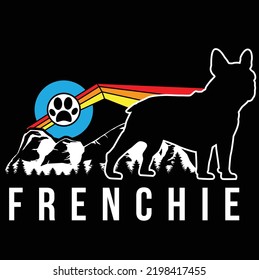 French bulldog dog owner frenchie pet lover EPS cute art nature retro