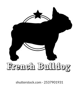 French Bulldog dog silhouette,  dog, dog breeds, logo, vector, silhouette, logo design, animal, illustration, icon, sign, design, black,  symbol, pet