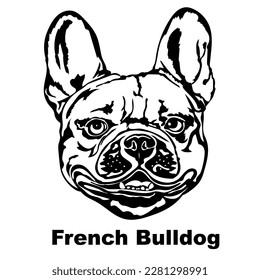 French Bulldog Dog silhouette Dog face