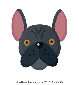 French bulldog icon clipart avatar logotype isolated vector illustration