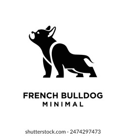 French bulldog icon design illustration template vector