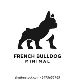 French bulldog icon design illustration template vector