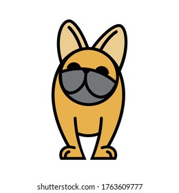 French bulldog - isolated vector illustration