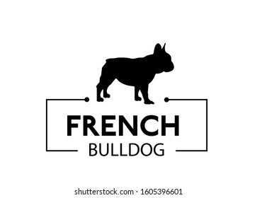 French Bulldog Logo Vector Icon