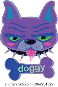 french bulldog looks at us grimly