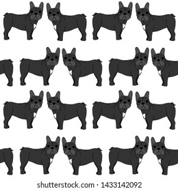 French bulldog pattern background,dog poses,dog breed