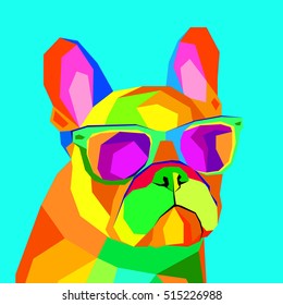 French Bulldog. Print on clothes. Cute puppy. French Bulldog hand made.