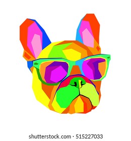 French Bulldog. Print on clothes. Cute puppy. French Bulldog hand made.