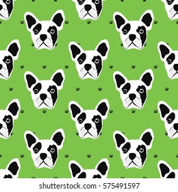french bulldog seamless pattern
