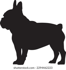 
French Bulldog Silhouette full body Standing