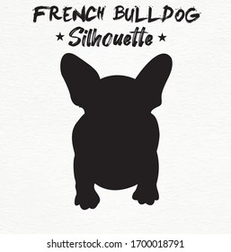 French bulldog silhouette Vector Design Bulldog face black and white SVG Sticker graphics svg