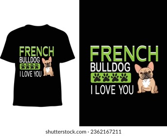 French bulldog t shirt design 