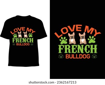 French bulldog t shirt design 