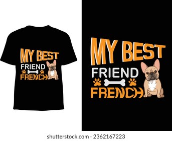 French bulldog t shirt design 