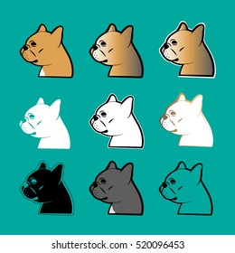 french bulldog vector