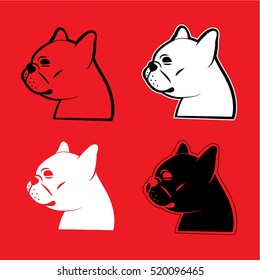 french bulldog vector
