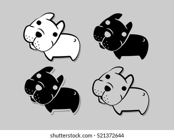 french bulldog vector
