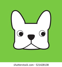 french bulldog vector