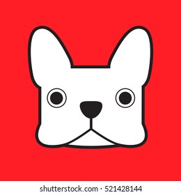french bulldog vector
