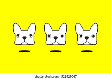 french bulldog vector