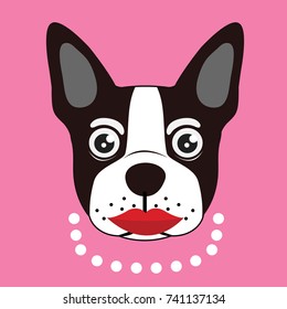 french bulldog vector