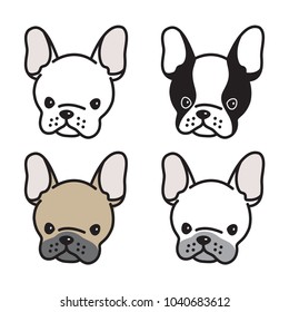 french bulldog vector dog icon logo puppy illustration character cartoon design